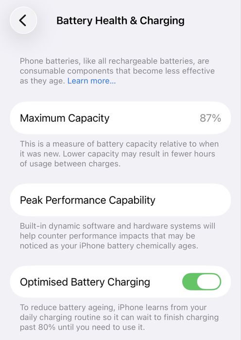Iphone 14 128gb 87% bateria