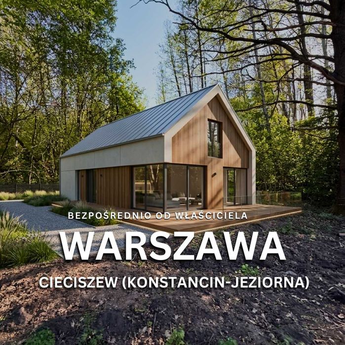 Działka inwestycyjna 2937 m², blisko natury, 30 minut od Warszawy