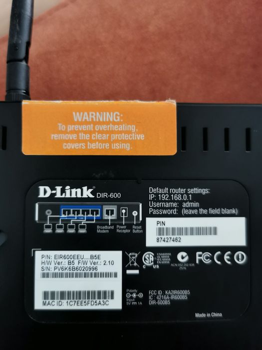 Router D-link Dir 600