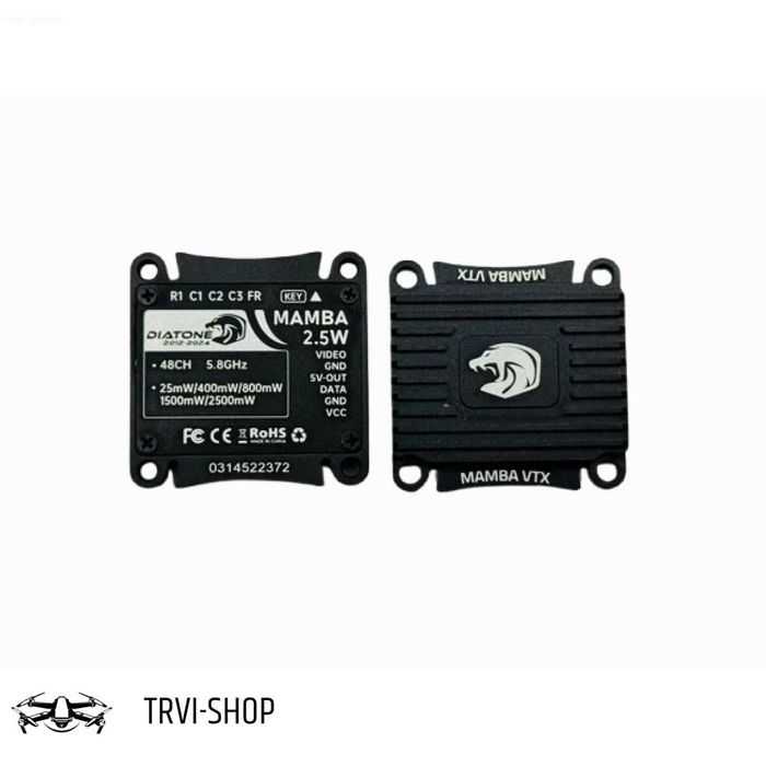 Відеопередавач VTX Diatone Mamba 2.5w 5.8g 48ch fpv, дрон