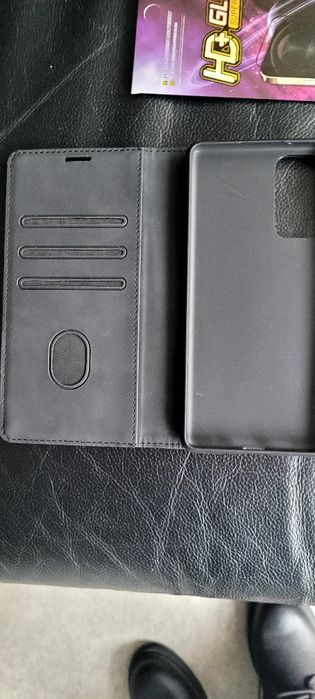 Etui S20 FE 5G  samsung czarne+szkło ochronne