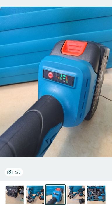 Zestaw elektronarzędzi szlifierka wkrętarka klucz udarowy 48v 6ah 2szt