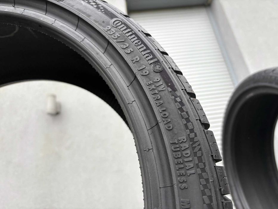 2szt zimowe 235/35R19 Continental 7,8mm 2021r świetny stan! Z868