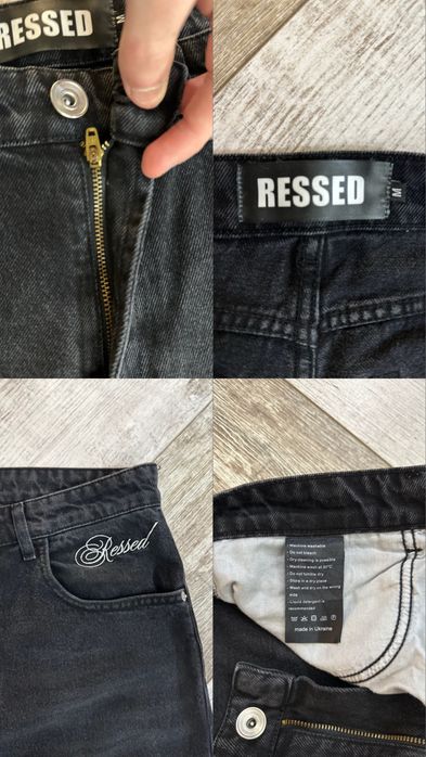 flared jeans black, клеш джинсы ressed