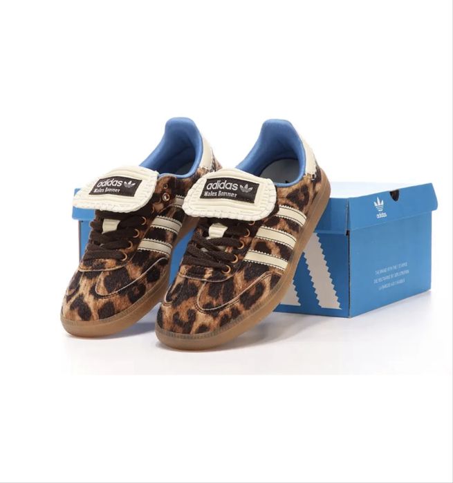 Кеды adidas леопардовые