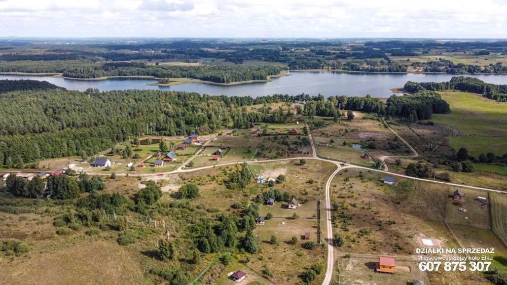Mazury Ełk okolice Sajzy działka nad jeziorem    Sajzy   Ełk sprzedaż
