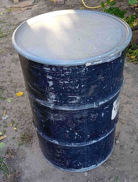 Бочка алюминиевая (дюралюминий) 200 л, пищевая, с крышкой под хомут