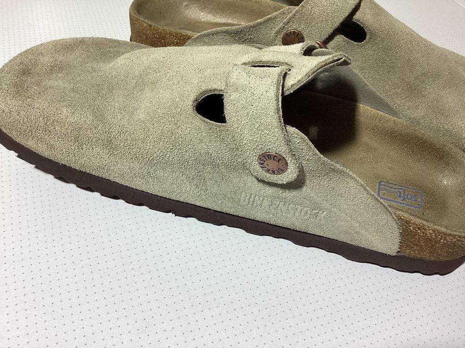 Сандалии Birkenstock Boston Braided Suede Taupe размер 39