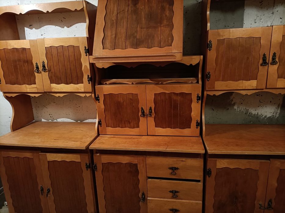 Meble kuchenne Cepeliowskie drewno drewniane