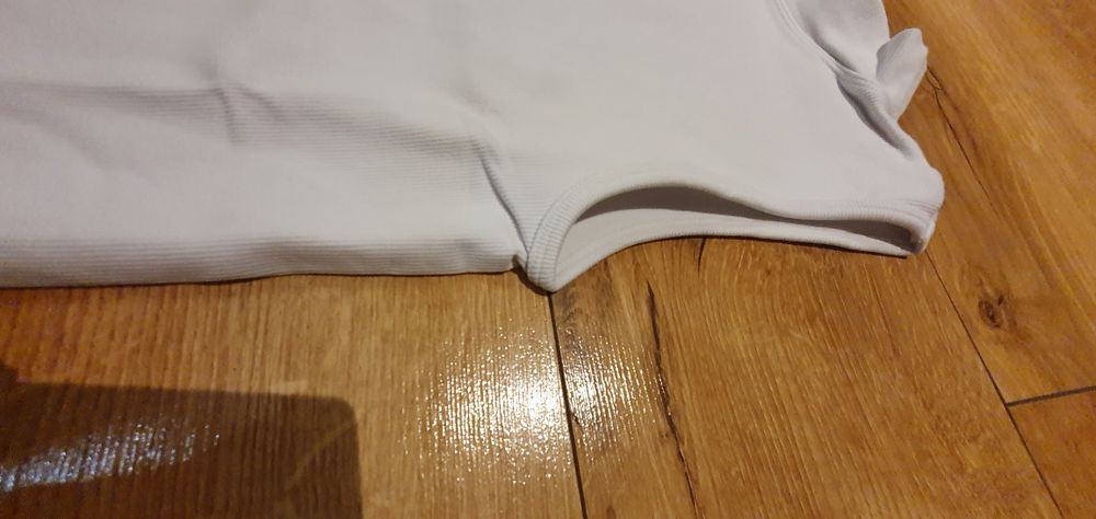 Body, białe body, rozmiar S, bez rekawów