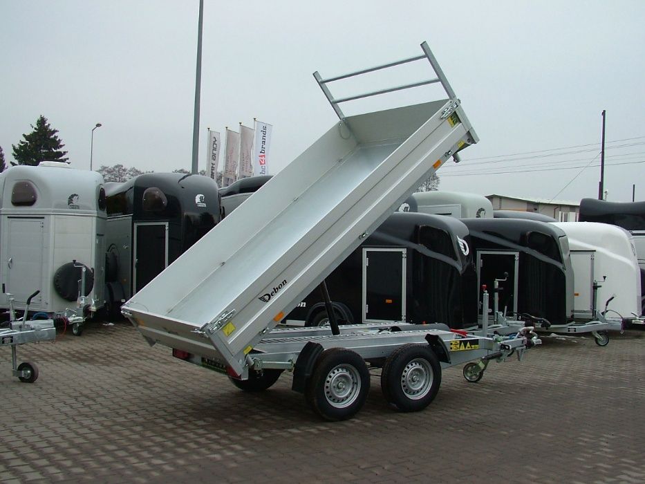 Przyczepa wywrotka hydrauliczna kipper, wywrotka na trzy strony.