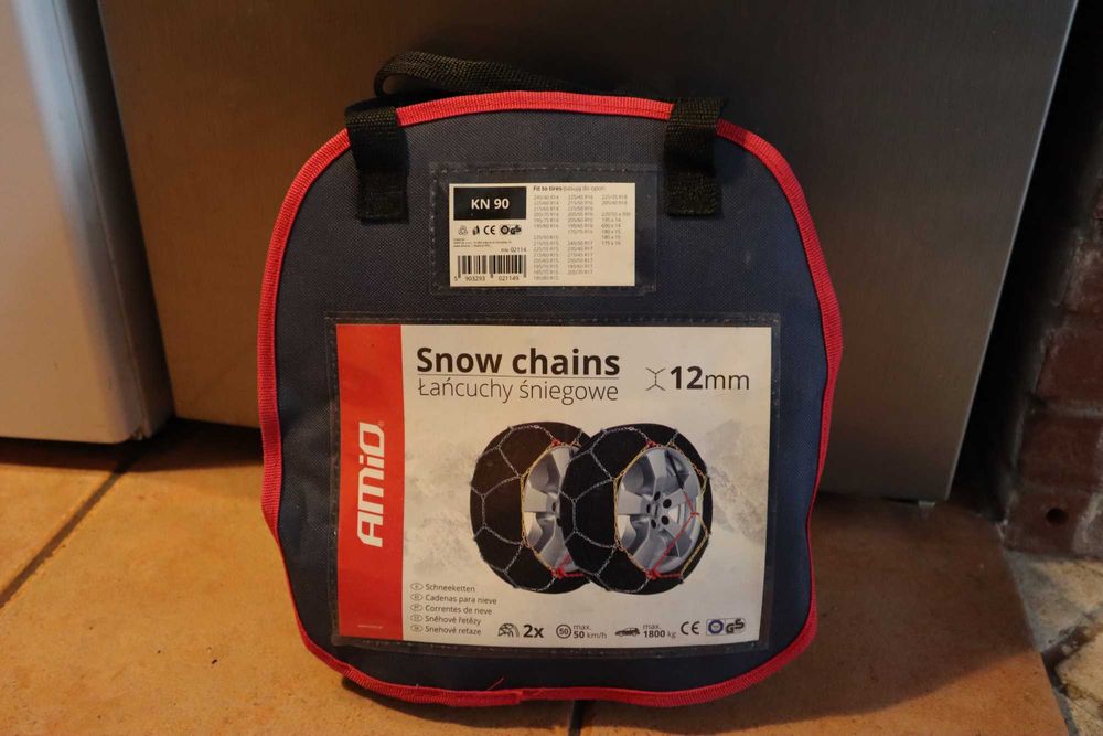 Łańcuchy śniegowe Amio 12mm NOWE