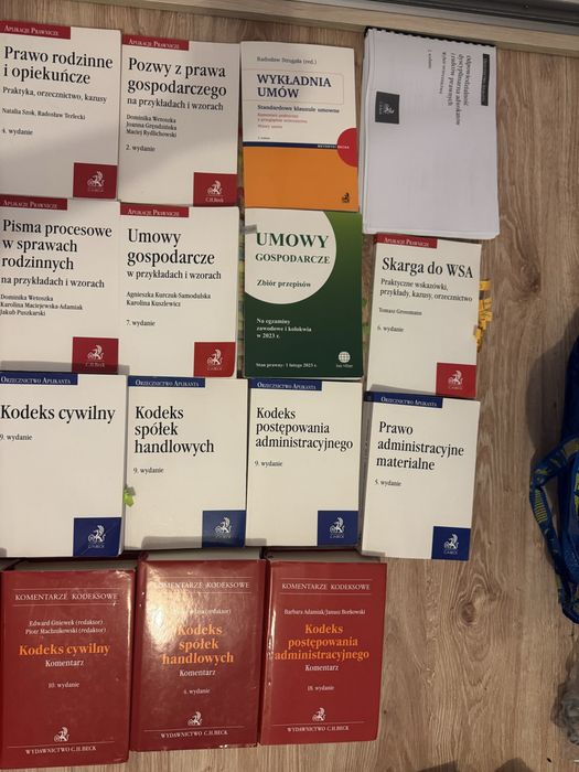 Zestaw książek egzamin radcowski adwokacki