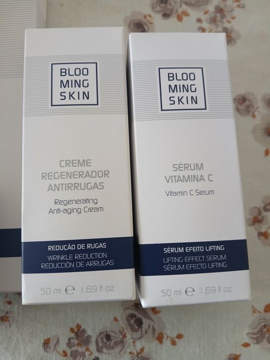 Bloming Skin maquinas de rosto anti idade.e corpo com prrodutos de bel