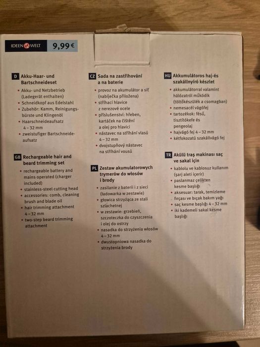 Trymery do włosów i brody - zestaw