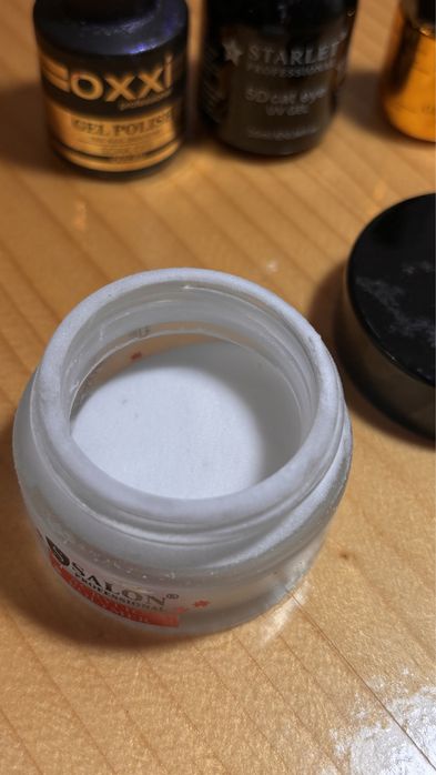 Набір для манікюру: гель-лаки, кісточка, акрилова пудра, дотс, пушер