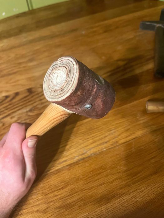 Rawhide mallet, młotek ze skóry, prototyp