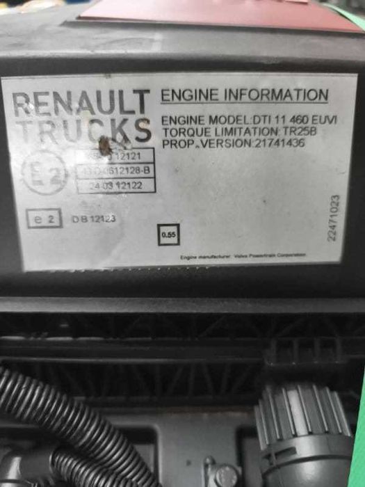 Silnik Renault DTI11460 Euro 6– kompletny, gotowy do montażu