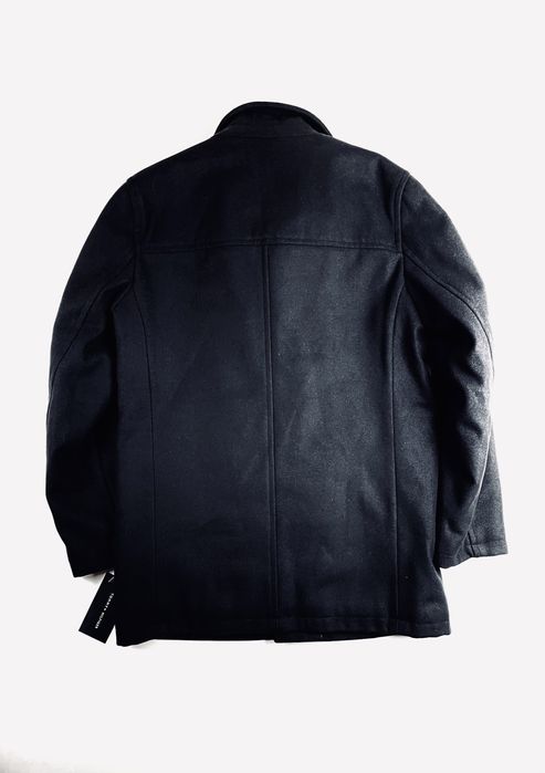 44 S Tommy Hilfiger черное шерстяное пальто шерстяне хилфигер хілфігер