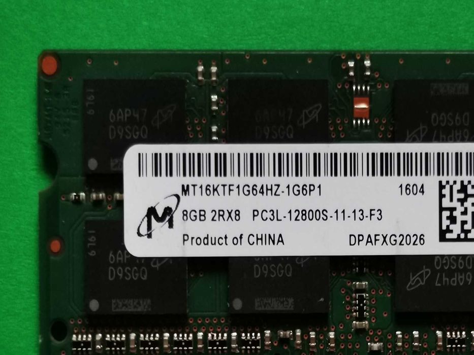 DDR3 8GB Micron 12800 L