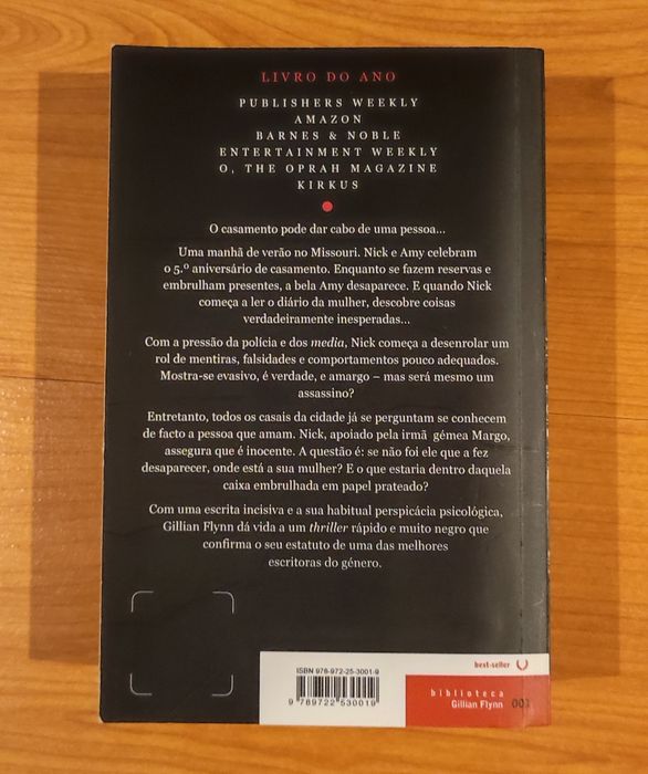 Livro 'Em parte incerta' de Gillian Flynn