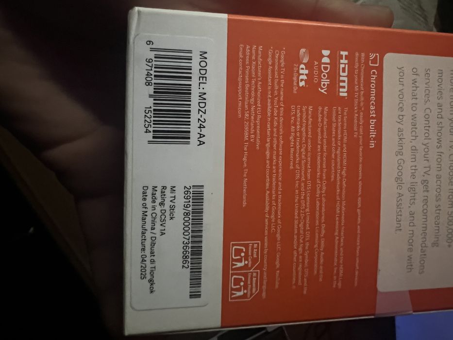 ТВ-приставка Xiaomi Mi TV Stick Global (MDZ-24-AA)