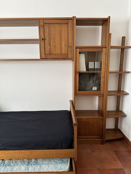 Cama com Cama-gavetão + Móvel de Arrumação