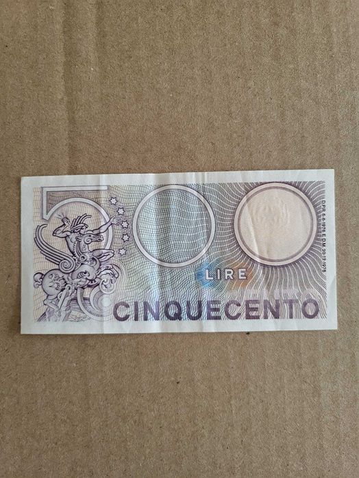 Nota 500 Liras - Mercúrio