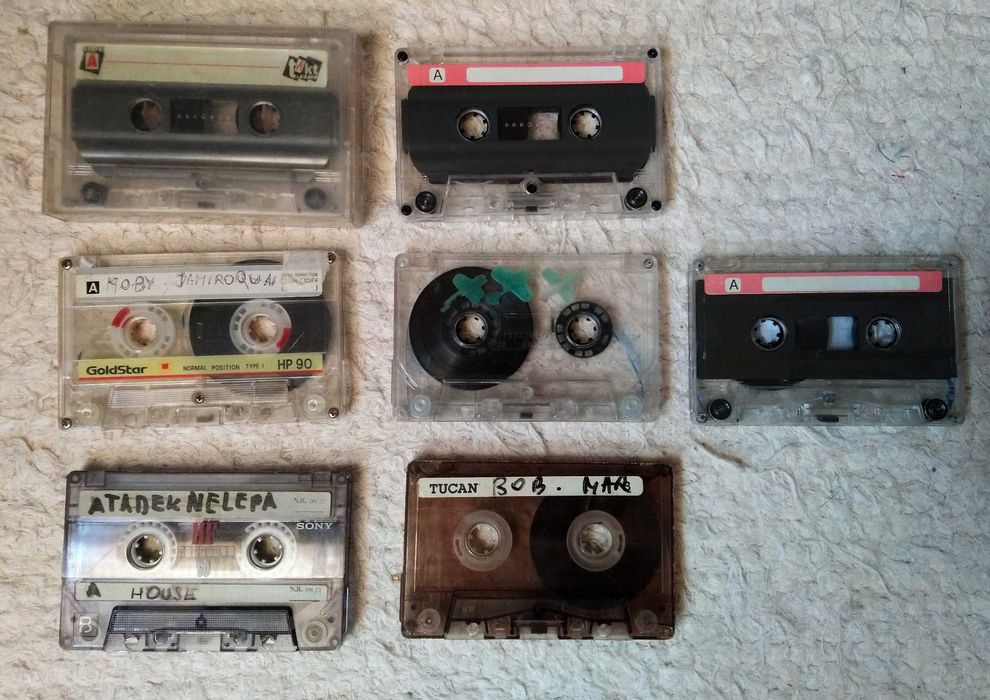 kasety no-name - 7 szt.