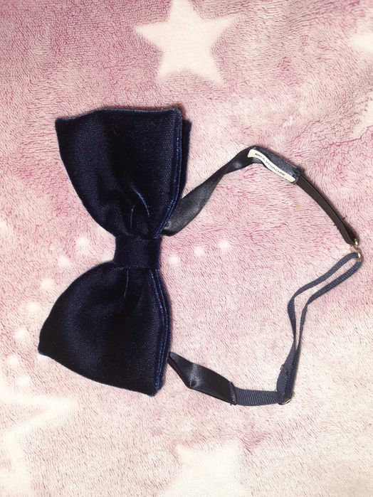 Метелик бабочка велюровий темно-синій