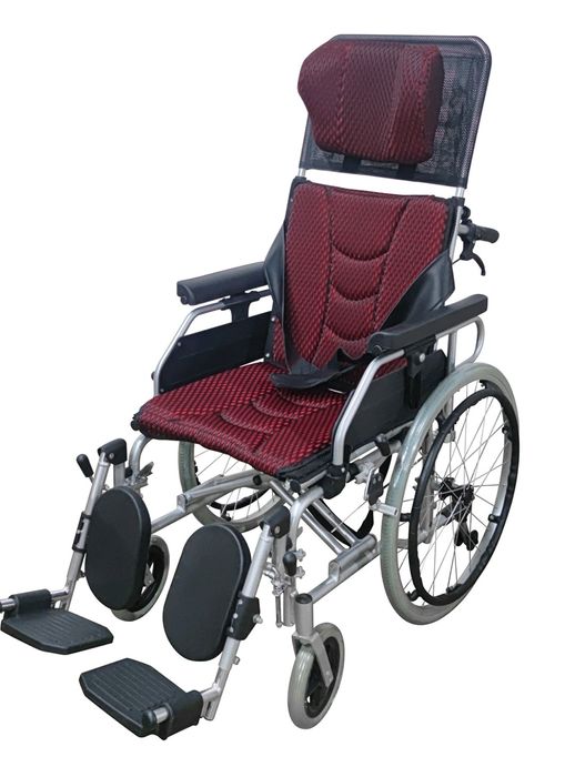 Nowy Wózek inwalidzki Cruiser Utilis z odchylanym oparciem i kołami lanymi (siedzisko 45 cm, szary)