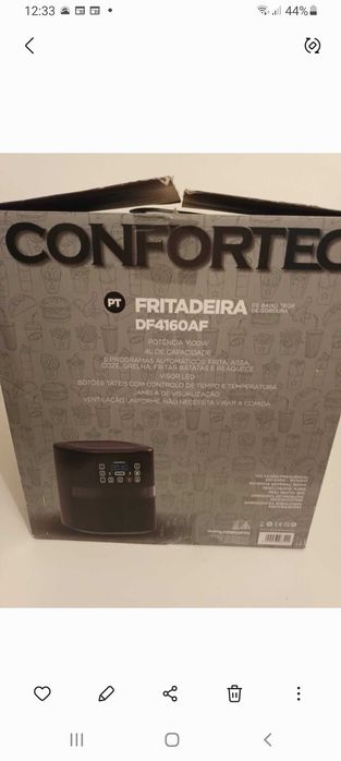 Fritadeira  Air Fryer Confortec
