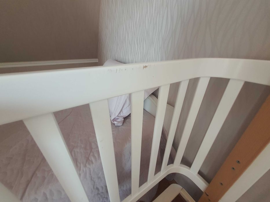 Дитяче ліжечко Верес, серія Монако з колесами та маятником з дерева