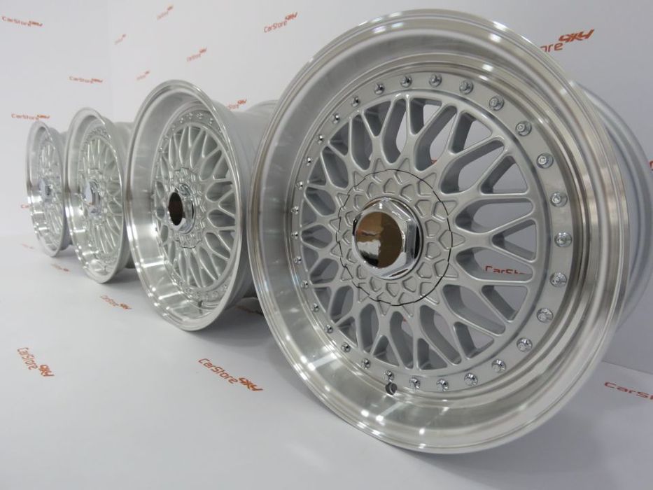 Jantes Look BBS RS 17 x 7.5 + 8.5 et 35 5x112 + 5x120 Silver