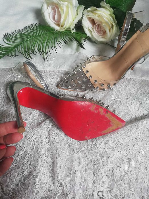 Ch. Louboutin Przezroczyste Szpilki ćwieki   rozm. 35