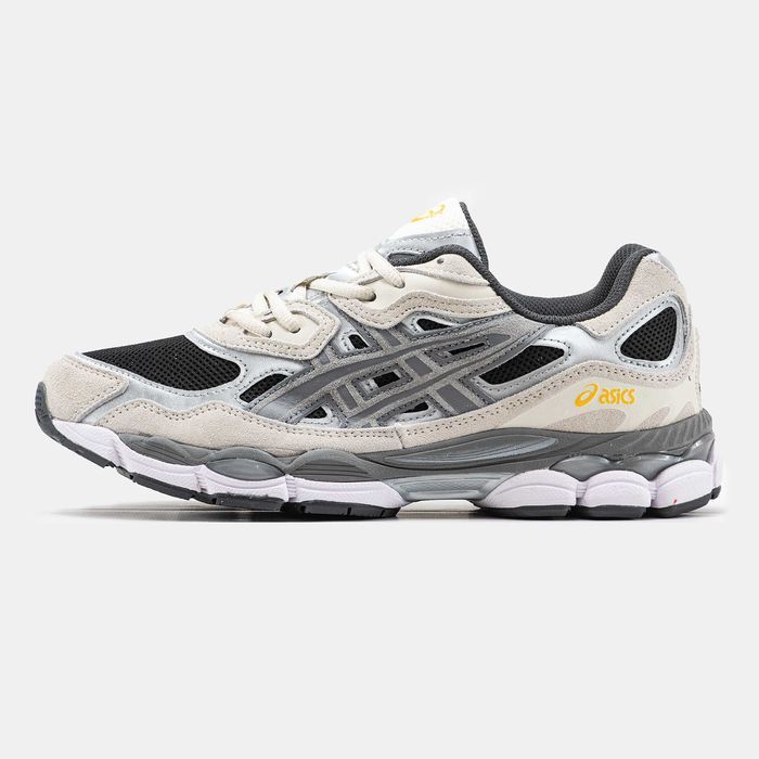 Унисекс замшевые кроссовки Asics Gel NYC Graphite Grey Black асикс