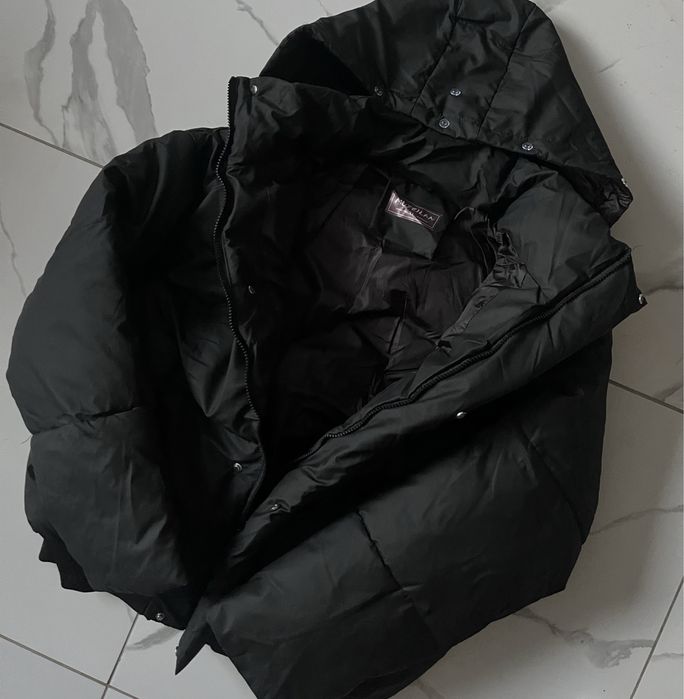 пуховик дутий чорний куртка курточка зимова
