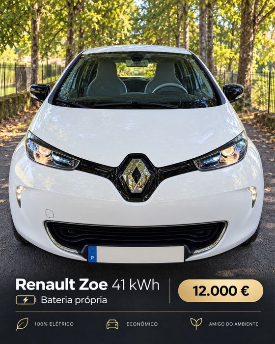 Renault Zoe 41 kWh – Bateria Própria