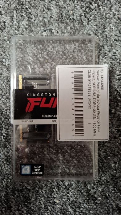 Kingston FURY SODIMM 32 GB 2 x 16 GB DDR5 4800MHz  GWARANCJA!!!