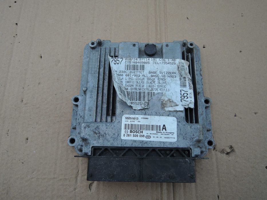 ALFA ROMEO GIULIETTA 1.8 QV Komputer Sterownik Silnika 0261S09.098