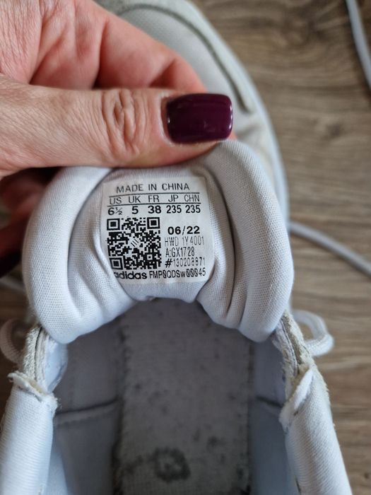 Buty sneakersy Adidas Ozelle GX1728 Cloudfoam szary rozmiar 38
