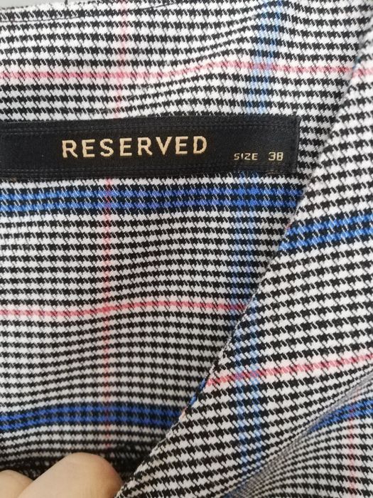 sukienka w kratę Reserved r. 38