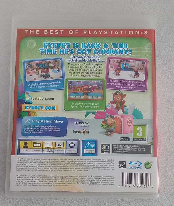 Jogo PS3 – Eyepet & Friends (Move)