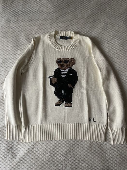 Polo Ralph Lauren Sweter Kremowy Rozmiar S