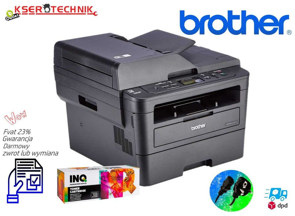 Drukarka 3 w 1 laserowa Brother DCP- L 2552 DN / Duplex / Sieć / BIURO