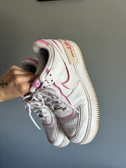 Buty nike bialo rozowe
