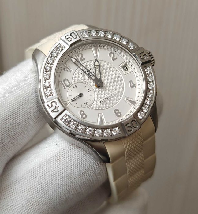 Жіночий годинник Zenith Defy Classic 38mm Lady Automatic Diamonds