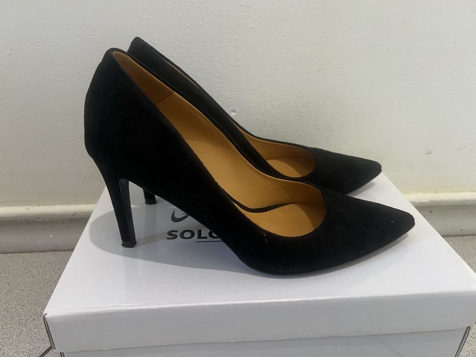 Нові замшеві туфлі лодочки