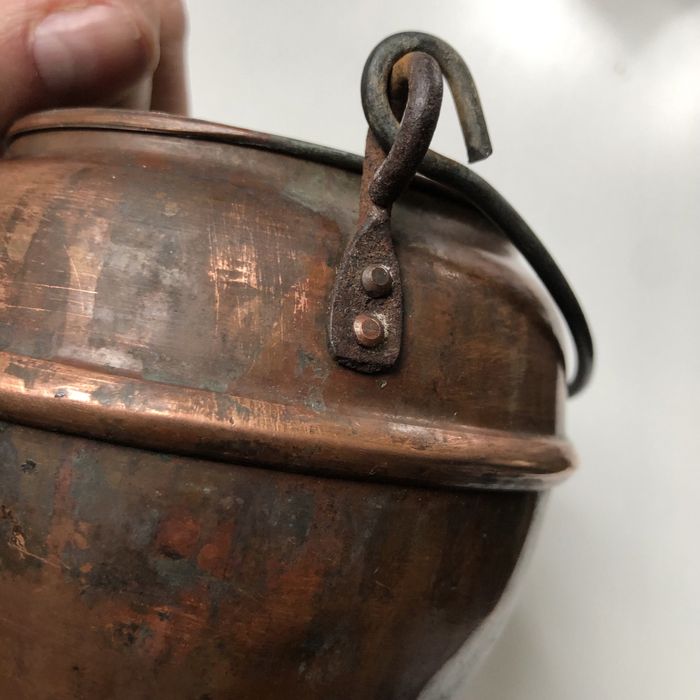 Кашпо мідь вінтаж відерце