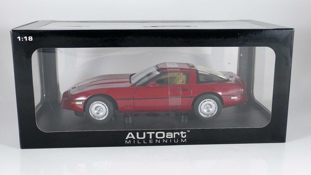AUTOart Corvette 1:18 赤 Autoart 2020 Chevrolet Corvette C8 Stingray latarka czerwona